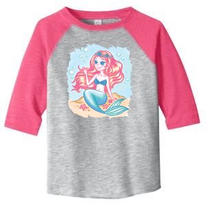 Cute Girl Mermaid Toddler Fine Jersey T-Shirt