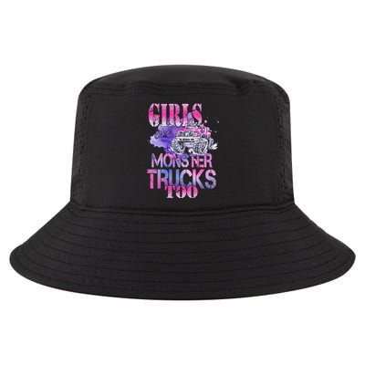 Cute Girls Like Monster Trucks Too Awesome Cool Comfort Performance Bucket Hat