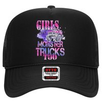 Cute Girls Like Monster Trucks Too Awesome Trucker Hat