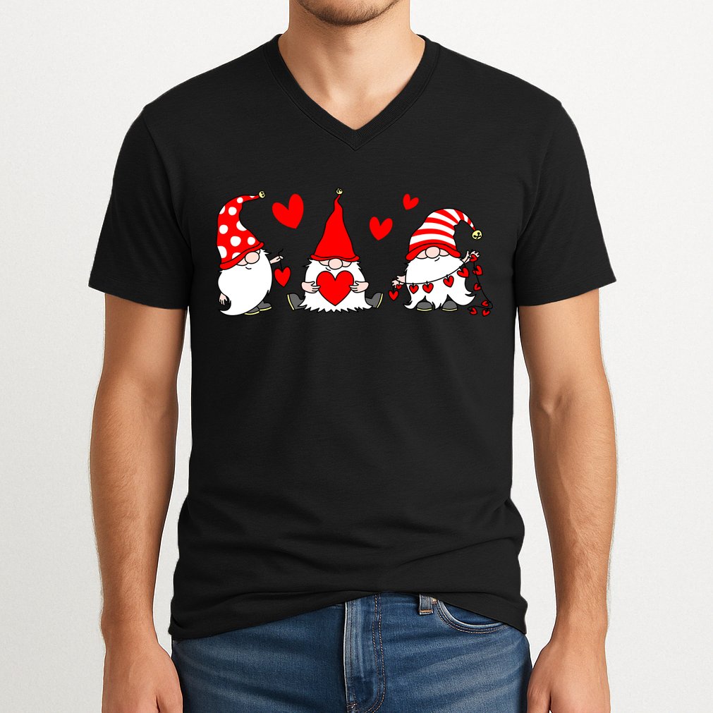 Cute Gnomes V-Neck T-Shirt