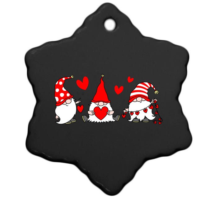 Cute Gnomes Ceramic Star Ornament