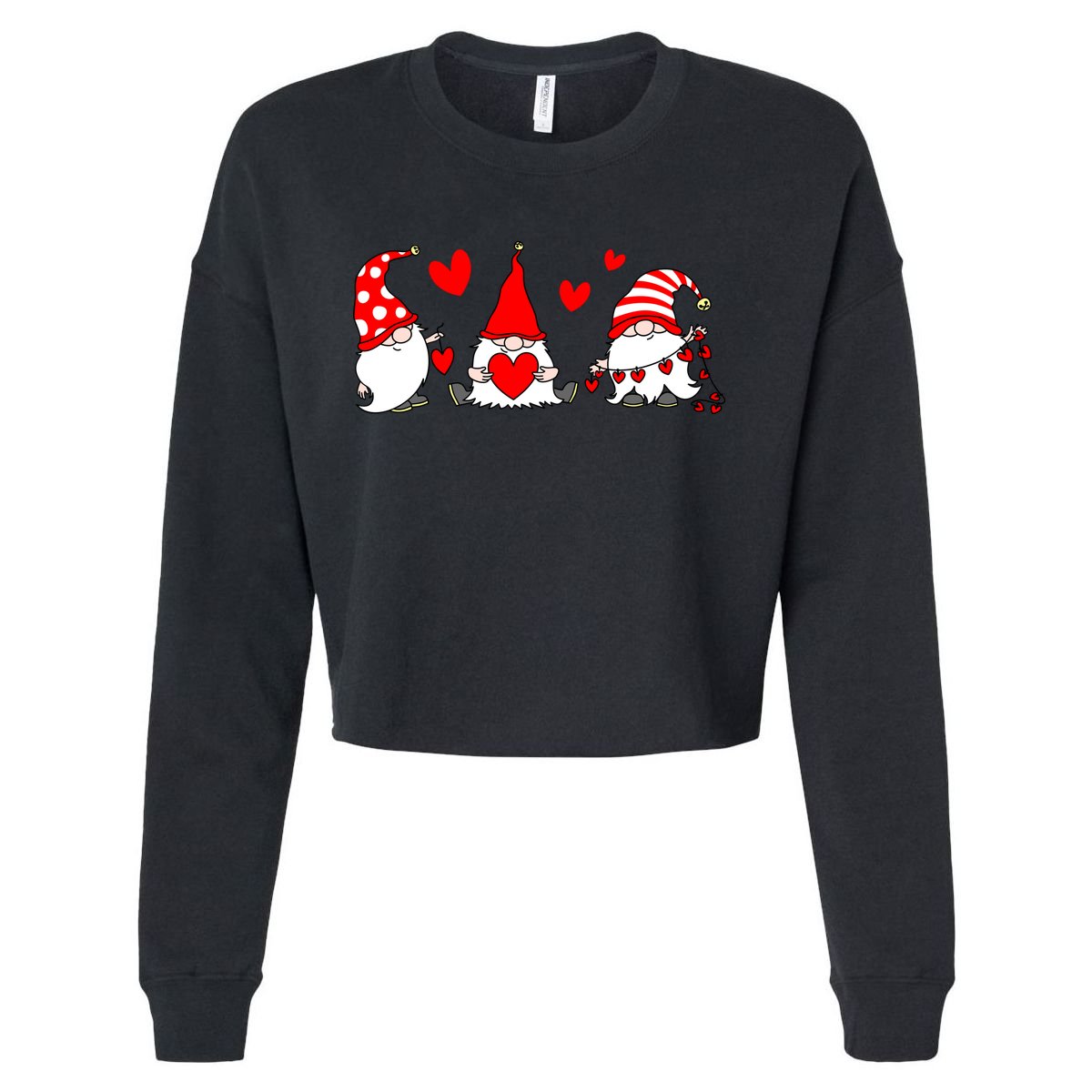Cute Gnomes Cropped Pullover Crew