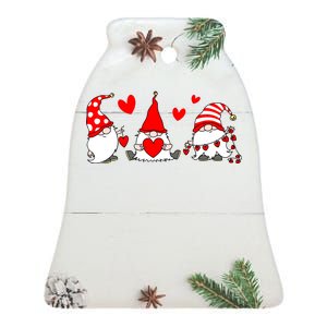 Cute Gnomes Ceramic Bell Ornament