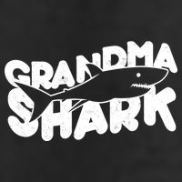 Cute Grandma Shark 7 Panel Mesh Trucker Snapback Hat