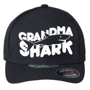 Cute Grandma Shark Flexfit Unipanel Trucker Cap