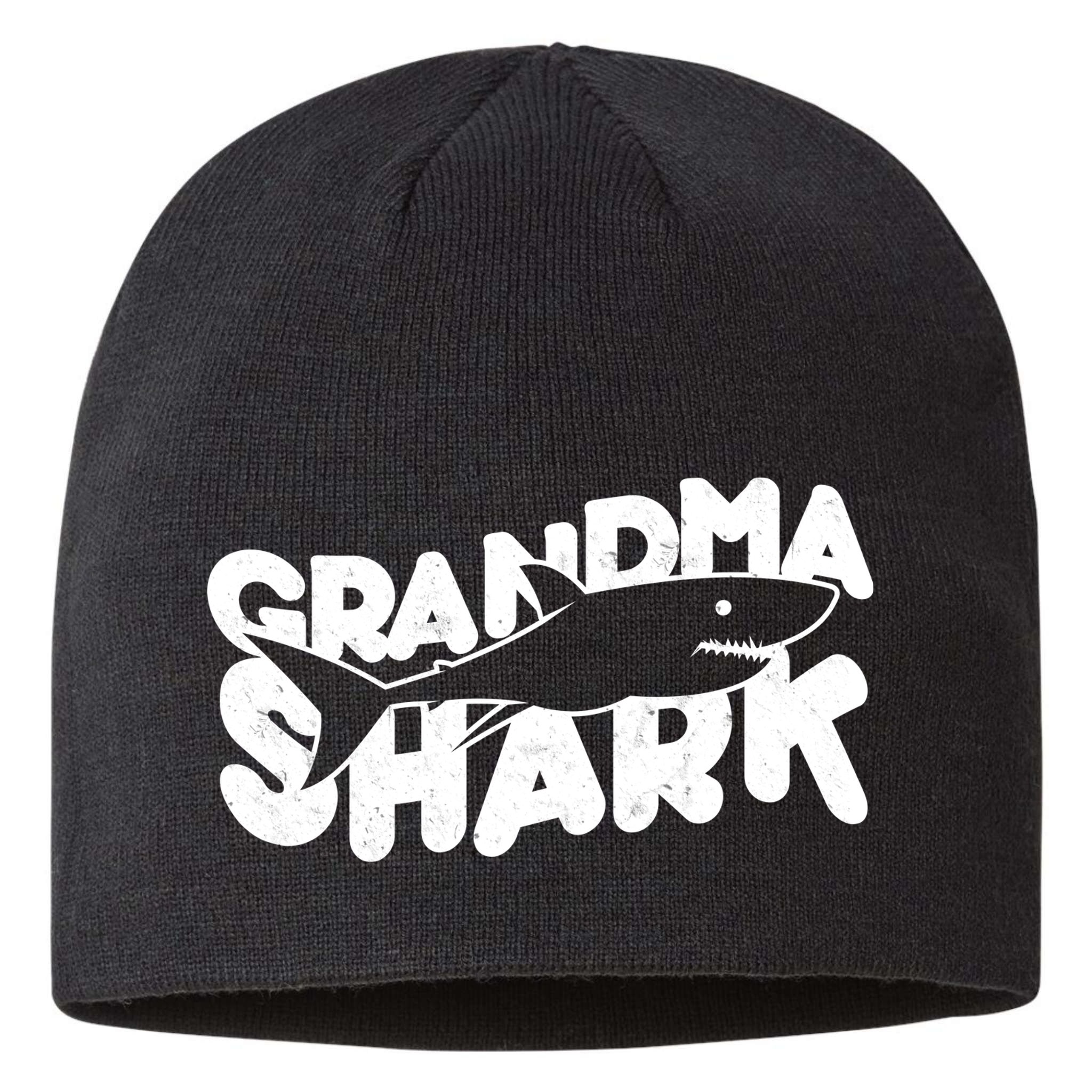 Cute Grandma Shark Sustainable Beanie