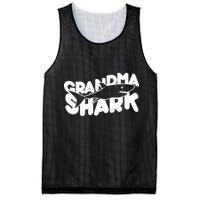 Cute Grandma Shark Mesh Reversible Basketball Jersey Tank
