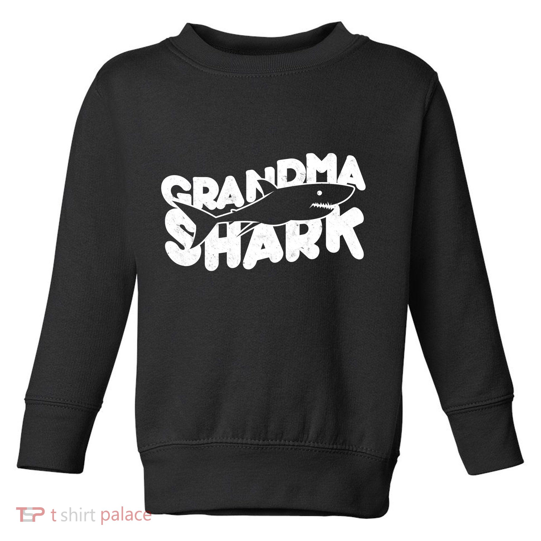 Cute Grandma Shark Toddler Sweatshirt