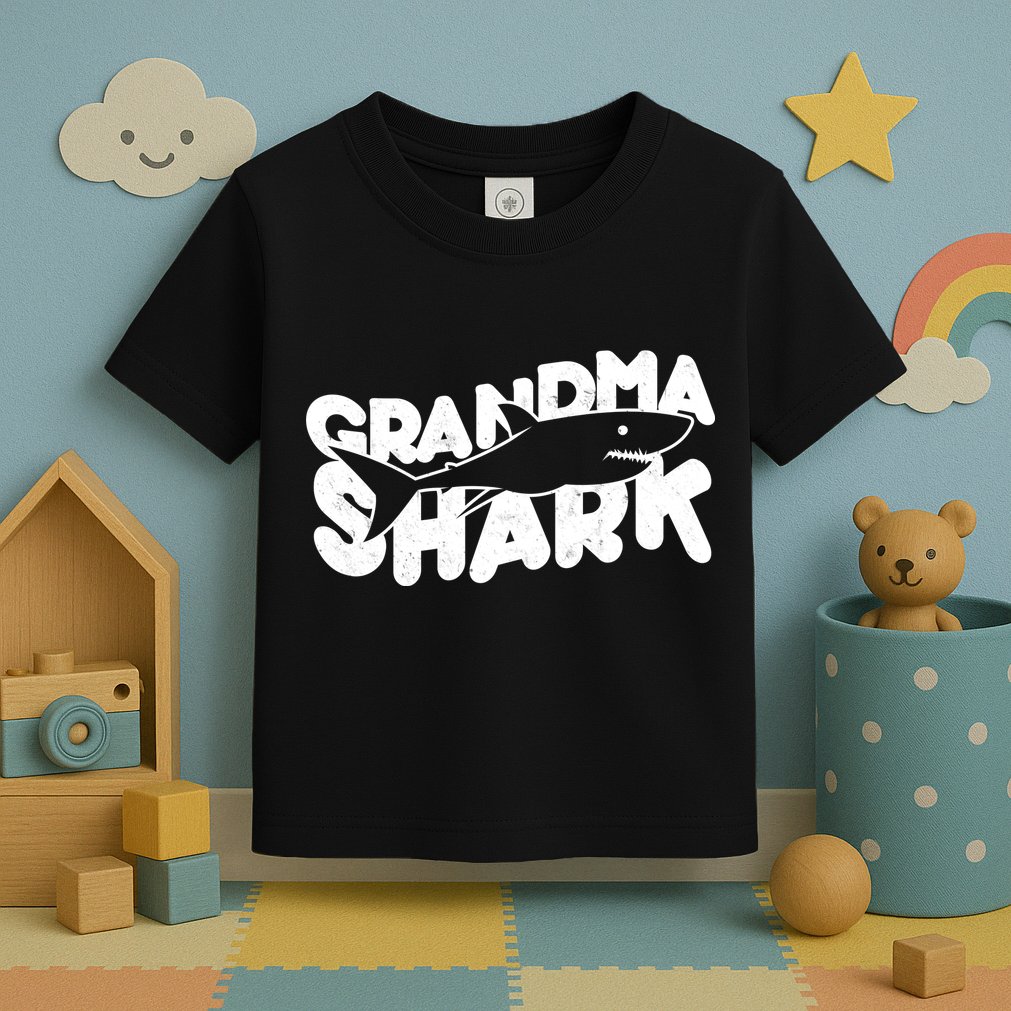 Cute Grandma Shark Toddler T-Shirt