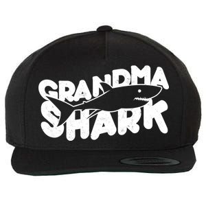 Cute Grandma Shark Wool Snapback Cap