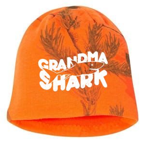 Cute Grandma Shark Kati - Camo Knit Beanie