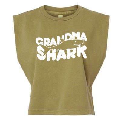 Cute Grandma Shark Garment-Dyed Women's Muscle Tee