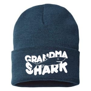 Cute Grandma Shark Sustainable Knit Beanie