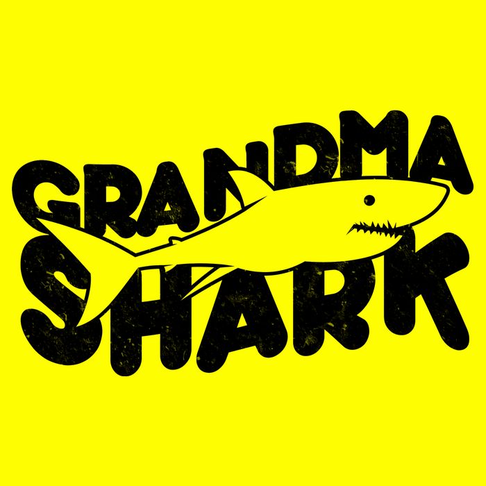 Cute Grandma Shark Button