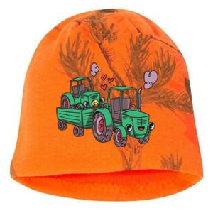 Cute Green Tractor Family Kati - Camo Knit Beanie