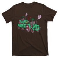 Cute Green Tractor Family T-Shirt