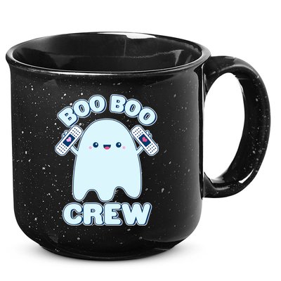 Cute Halloween Boo Boo Crew Band Aid Ghost 15oz Campfire Ceramic Mug