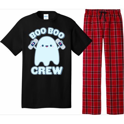 Cute Halloween Boo Boo Crew Band Aid Ghost Pajama Set