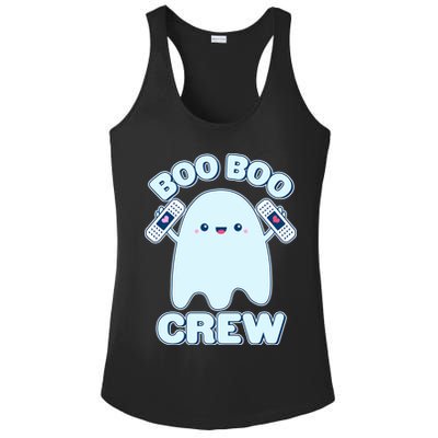 Cute Halloween Boo Boo Crew Band Aid Ghost Ladies PosiCharge Competitor Racerback Tank
