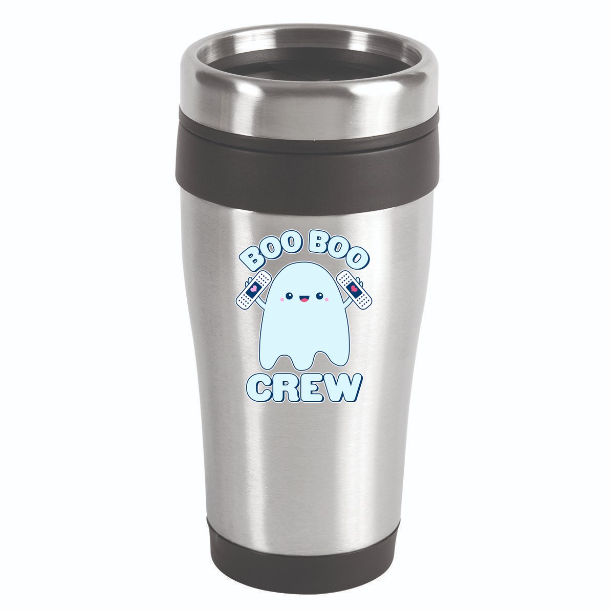Cute Halloween Boo Boo Crew Band Aid Ghost 16oz Travel Tumbler