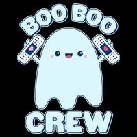 Cute Halloween Boo Boo Crew Band Aid Ghost Toddler Long Sleeve Shirt
