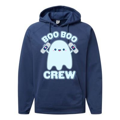 Cute Halloween Boo Boo Crew Band Aid Ghost Performance Fleece Hoodie