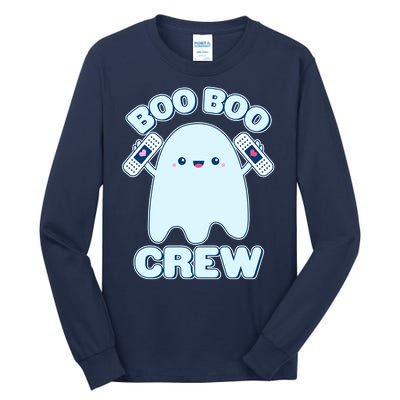 Cute Halloween Boo Boo Crew Band Aid Ghost Tall Long Sleeve T-Shirt