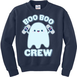 Cute Halloween Boo Boo Crew Band Aid Ghost Kids Sweatshirt