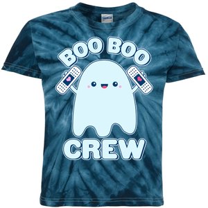 Cute Halloween Boo Boo Crew Band Aid Ghost Kids Tie-Dye T-Shirt