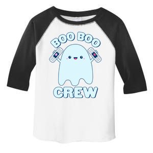 Cute Halloween Boo Boo Crew Band Aid Ghost Toddler Fine Jersey T-Shirt