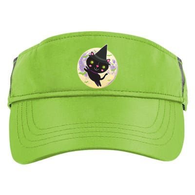 Cute Halloween Cat Moon Adult Drive Performance Visor