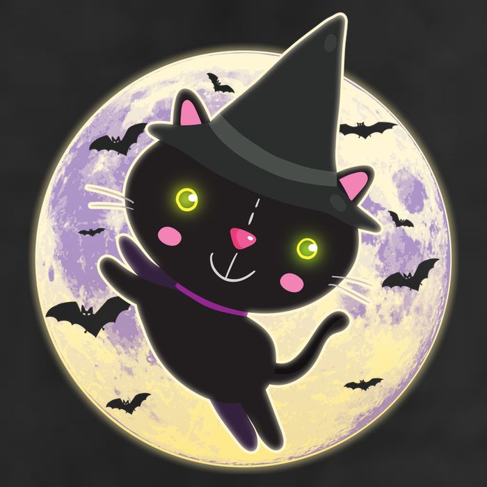 Cute Halloween Cat Moon Adult Drive Performance Visor
