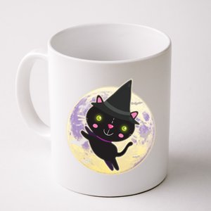 Cute Halloween Cat Moon Coffee Mug