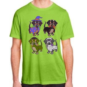 Cute Halloween Dachshunds  Adult ChromaSoft Performance T-Shirt