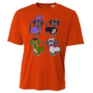 Cute Halloween Dachshunds  Cooling Performance Crew T-Shirt