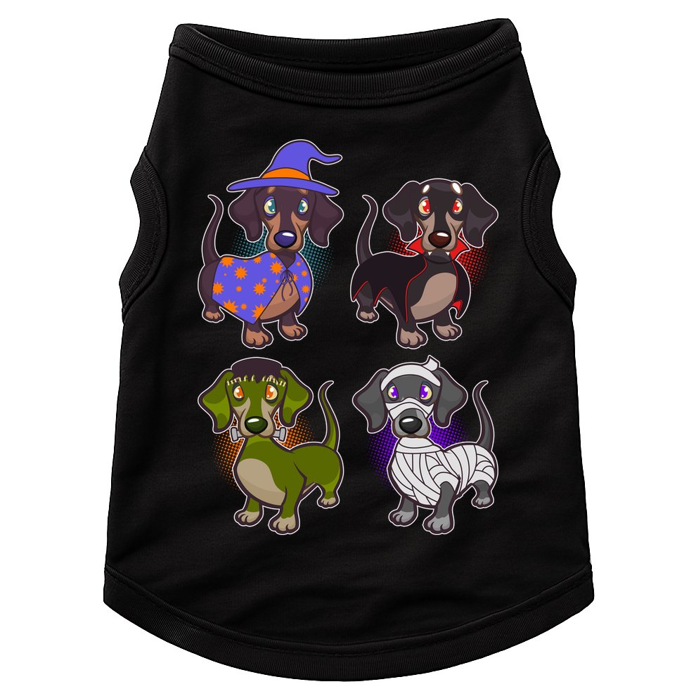 Cute Halloween Dachshunds  Doggie Tank