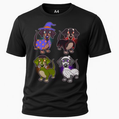 Cute Halloween Dachshunds  Performance Shirt