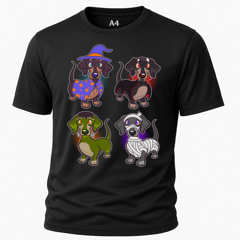 Cute Halloween Dachshunds  Cooling Performance Crew T-Shirt