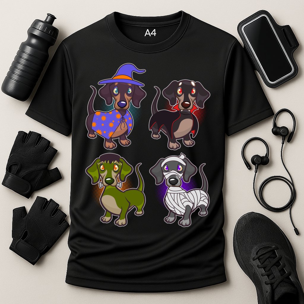 Cute Halloween Dachshunds  Cooling Performance Crew T-Shirt