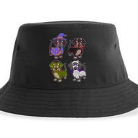 Cute Halloween Dachshunds  Sustainable Bucket Hat