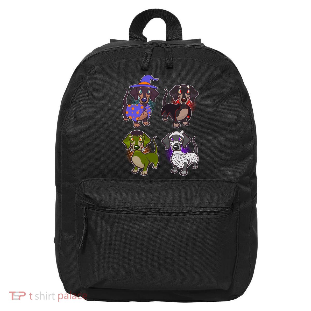 Cute Halloween Dachshunds  16 in Basic Backpack