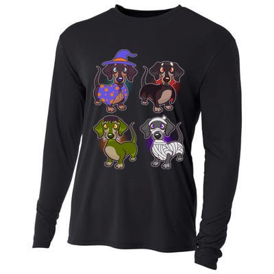 Cute Halloween Dachshunds  Cooling Performance Long Sleeve Crew