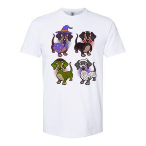 Cute Halloween Dachshunds  Softstyle CVC T-Shirt