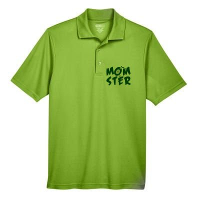 Cute Halloween Mom-Ster Men's Origin Performance Piqué Polo