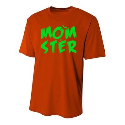 Cute Halloween Mom-Ster Youth Performance Sprint T-Shirt