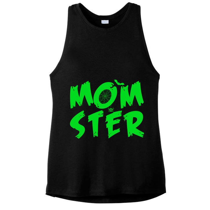 Cute Halloween Mom-Ster Ladies PosiCharge Tri-Blend Wicking Tank
