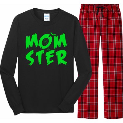 Cute Halloween Mom-Ster Long Sleeve Pajama Set