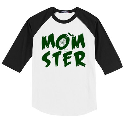 Cute Halloween Mom-Ster Baseball Sleeve Shirt