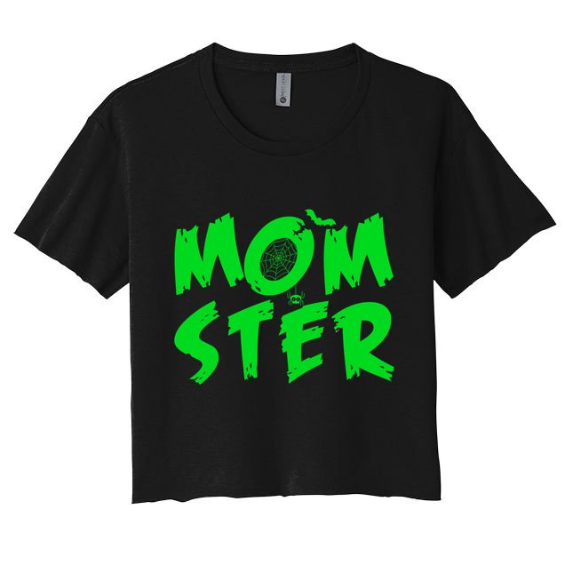 Cute Halloween Mom-Ster Crop Top