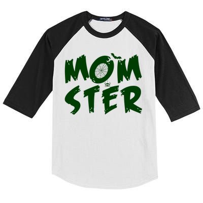 Cute Halloween Mom-Ster Kids Colorblock Raglan Jersey